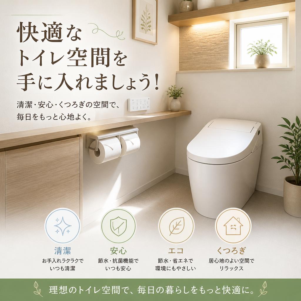 快適なトイレ空間を手に入れましょう！