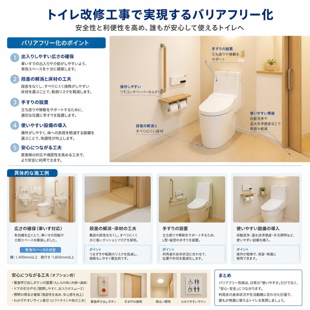 トイレ改修で安心・快適な空間へ