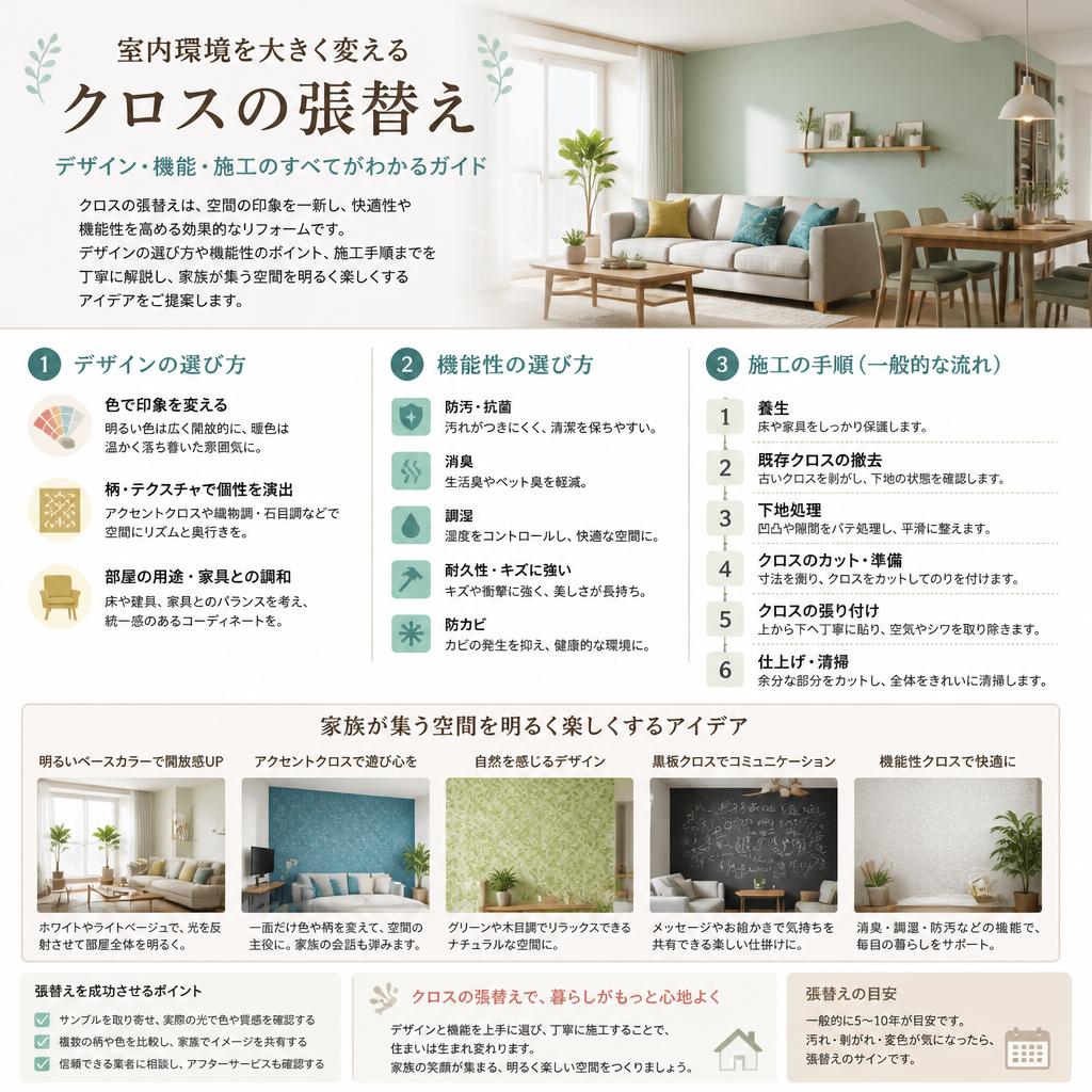 クロス張替えで明るく華やかな空間を実現！