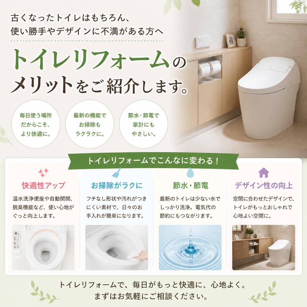 トイレリフォームの必要性