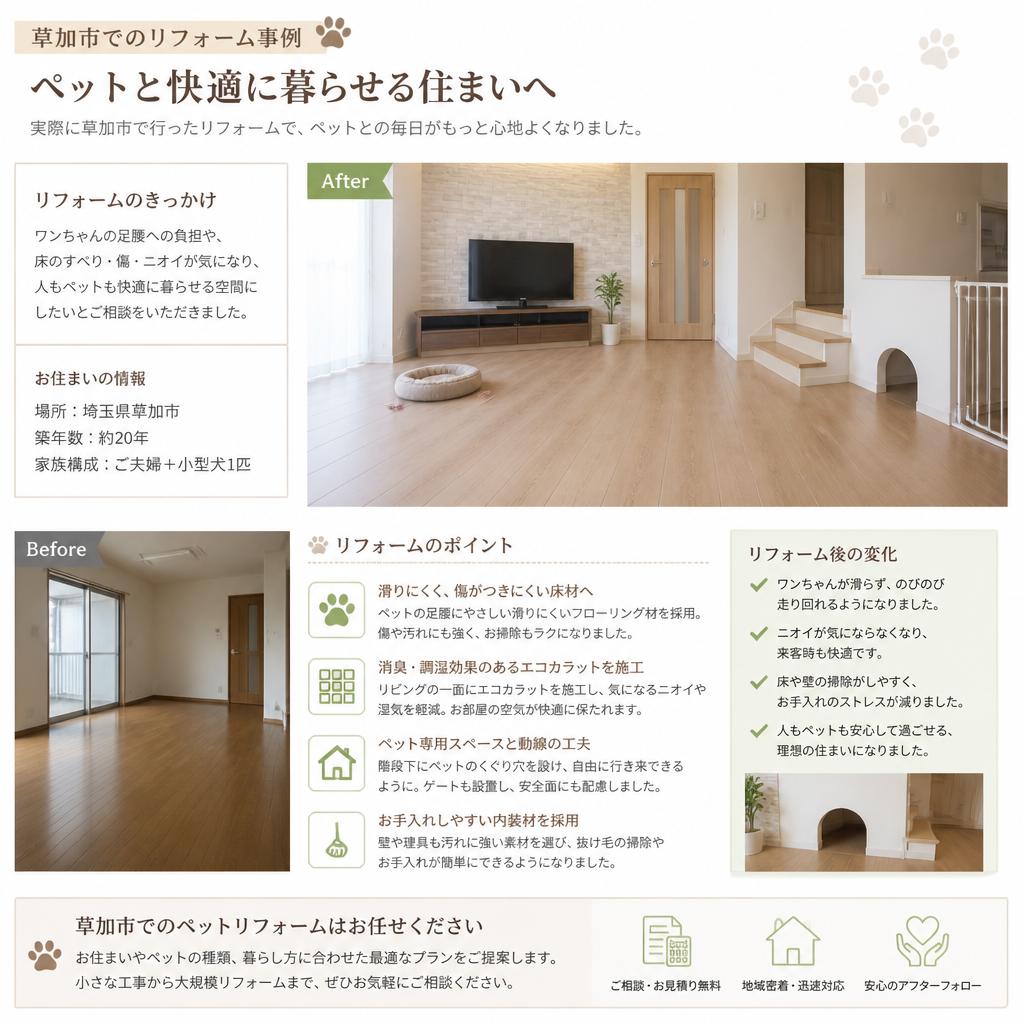 2. 草加市のリフォーム事例