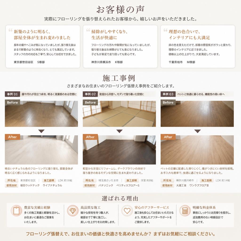 4. お客様の声と施工事例