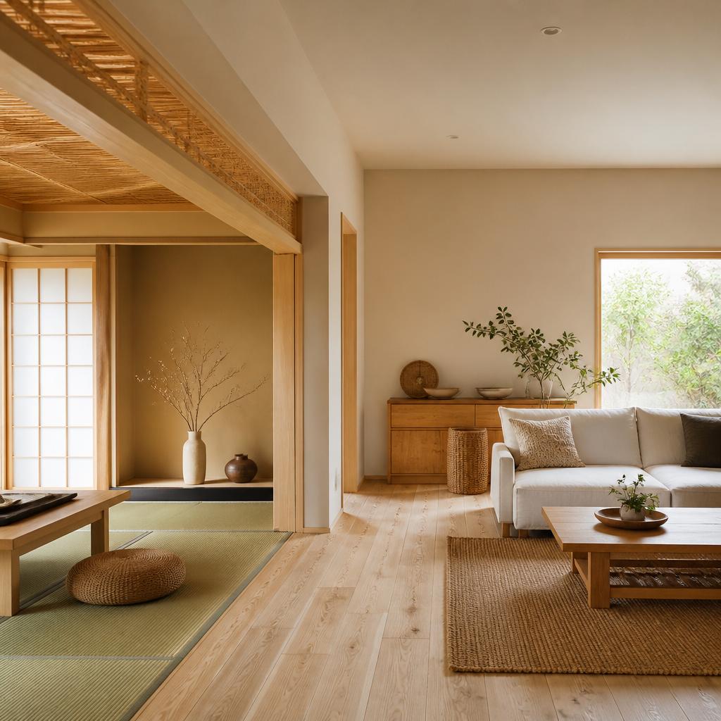 自然素材で和室も洋室も心地よく！